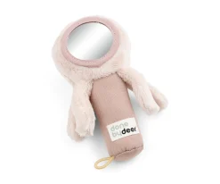 Pequeño Sonajero con Espejo Jelly Rosa Empolvado