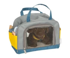 Perro con Bolsa de Transporte y Set de Cuidados