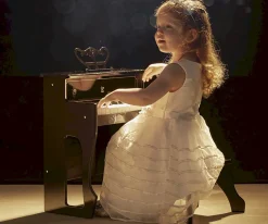 Piano Vertical Con Sonido Dinámico Negro