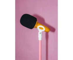 Pie de Micrófono Rosa