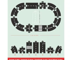 Pista de Coches Flexible 12 Piezas