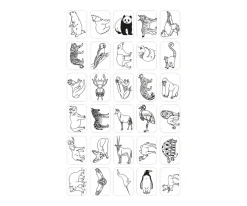 Plantillas KidyDraw Mini Animales, Océanos y Piratas