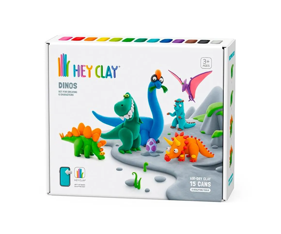 Plastilina Interactiva Dinosaurios (15 botes)