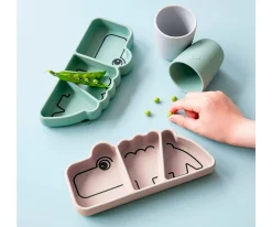 Plato Antideslizante Stick&Stay Croco Pink