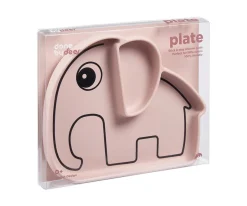 Plato Antideslizante Stick&Stay Elphee Rosa Empolvado