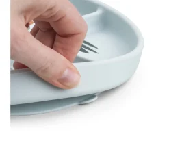 Plato con Compartimentos Stick&Stay Playground Blue