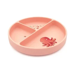Plato de Silicona con Compartimentos Pulpo