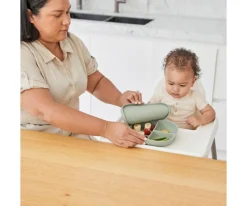 Plato de Silicona con Tapa Sage