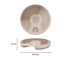 Plato Infantil Compartimentos Mio Forest Friends