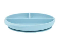 Plato Silicona con Ventosa Sky Blue