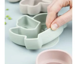 Plato Silicona Stick&Stay Snack Birdee Green