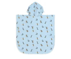 Poncho de Baño Crocodile Sky Blue