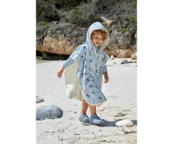 Poncho de Baño Crocodile Sky Blue