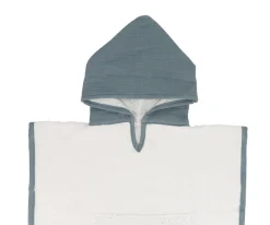 Poncho Rainbow Dots Azul Personalizable