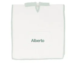 Poncho Rainbow Dots Verde Personalizable