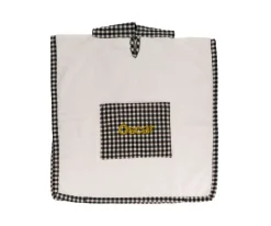 Poncho Vichy Negro Personalizable