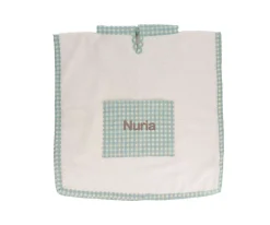 Poncho Vichy Verde Personalizable