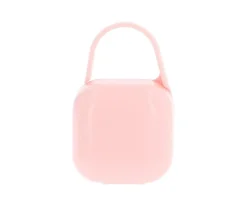 Portachupetes Square Personalizado Rosa Tiza