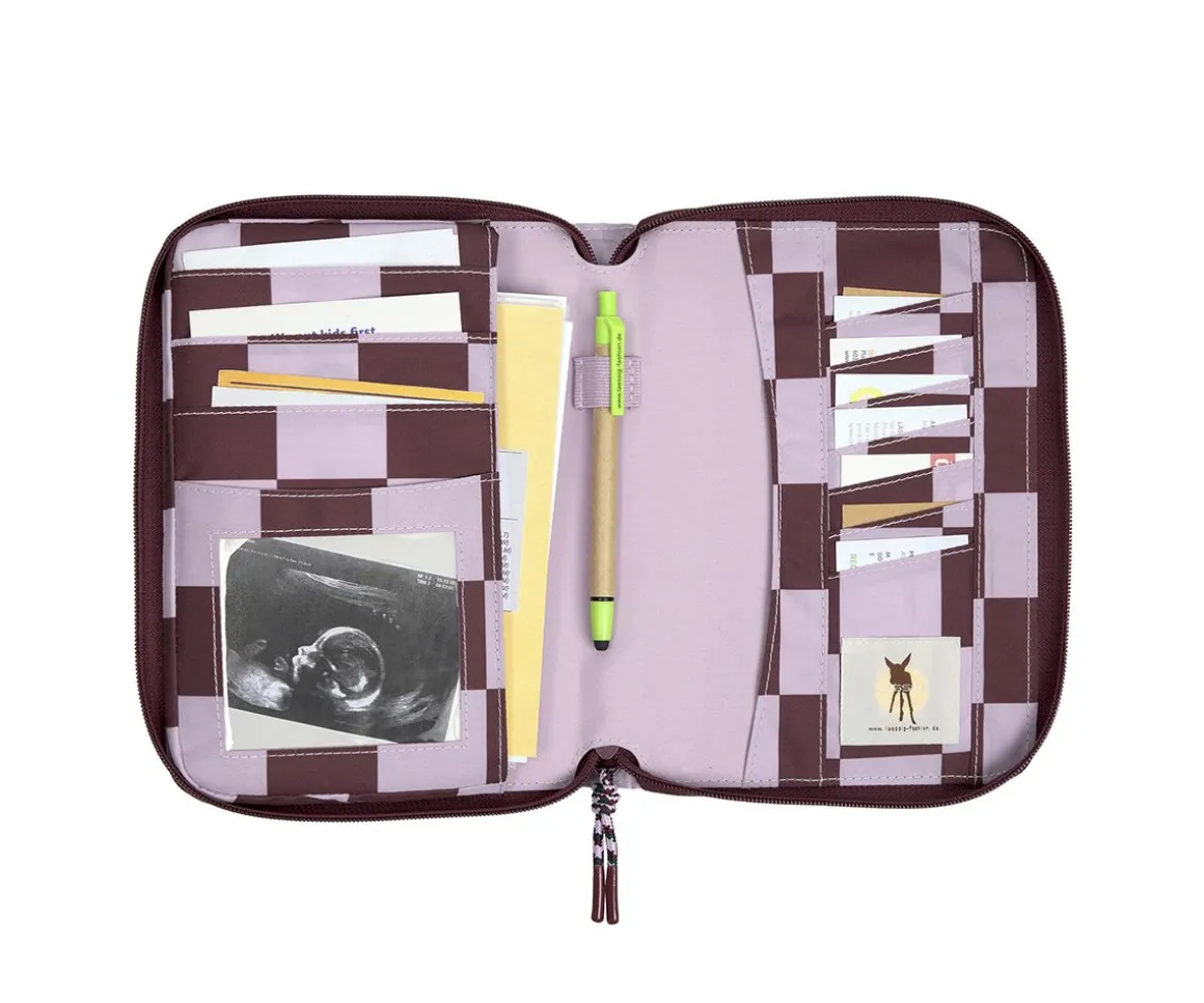 Portadocumentos Deep Red / Lavender