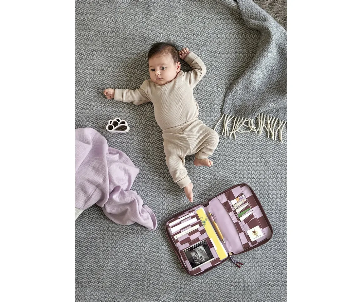 Portadocumentos Deep Red / Lavender