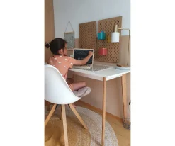 Portátil de Madera con Pizarra Magnética