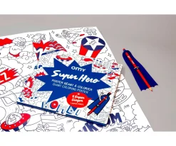 Póster XL Omy Súper Héroes para Colorear