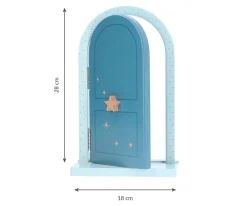 Puerta y Buzón Mágicos con Complementos Azul Personalizable