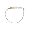 Pulsera 3 Iniciales Personalizada Lila