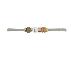 Pulsera Elástica 1 Inicial Beige
