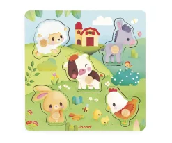 Puzle Encajable Táctil 5 Piezas Farmhouse