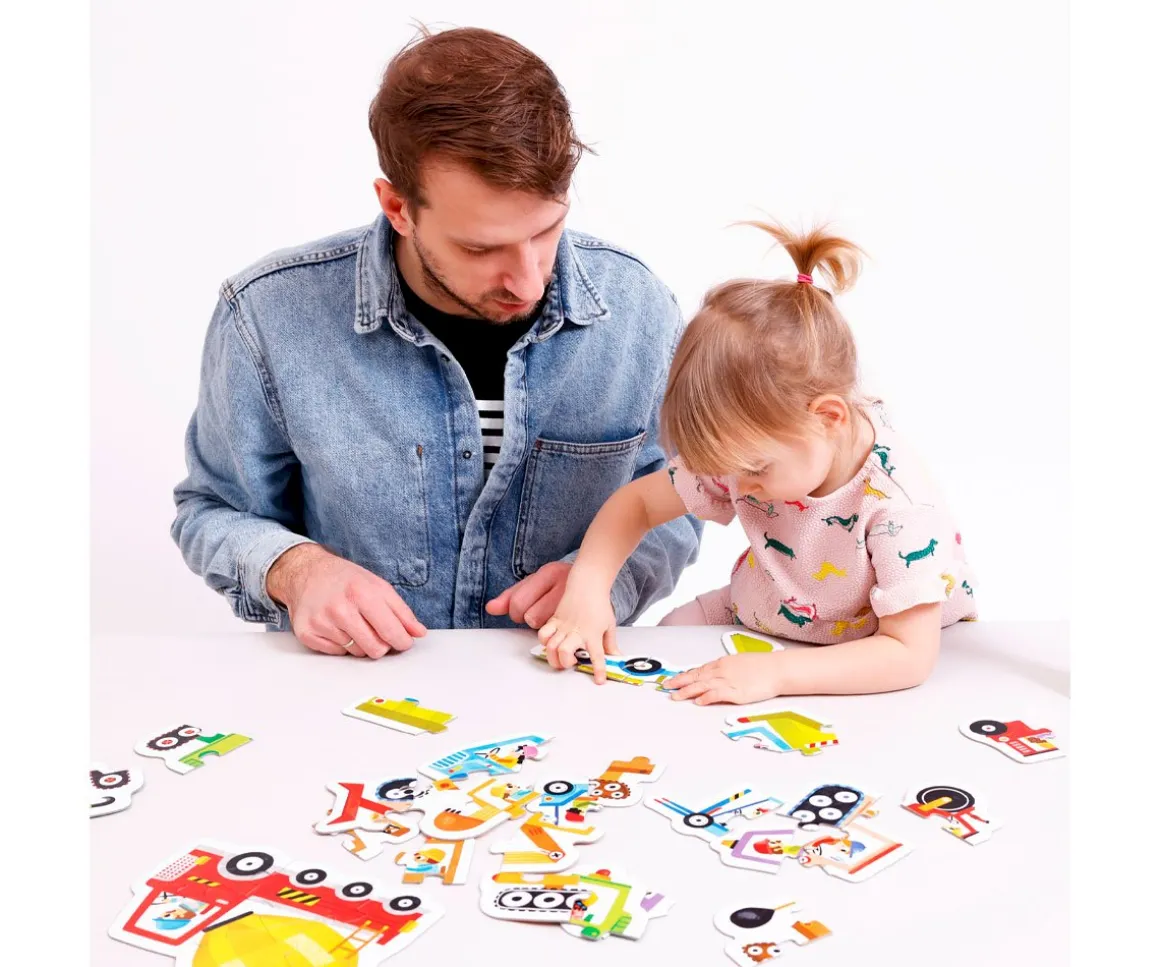 Puzzle Progressive Construction Vehicles