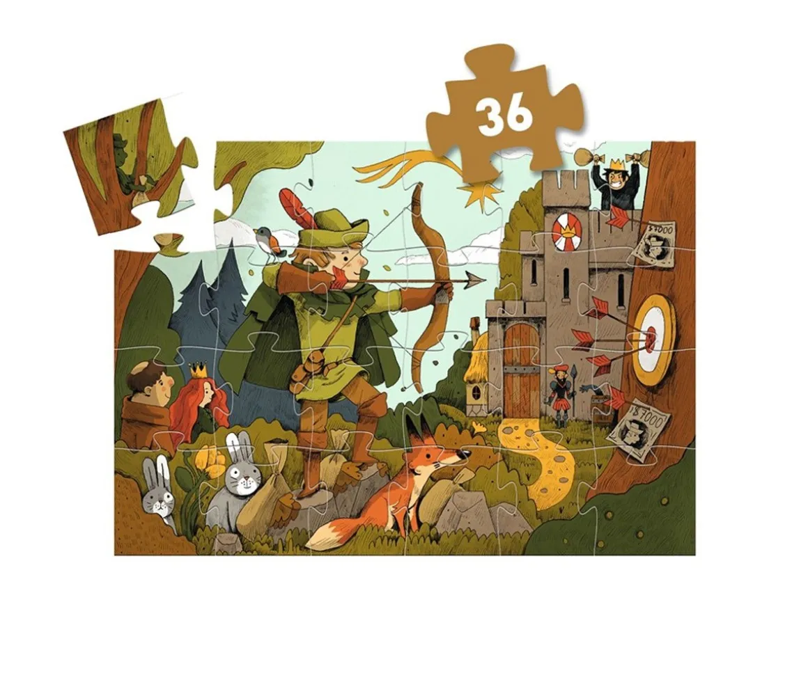 Puzzle Silueta Robin Hood