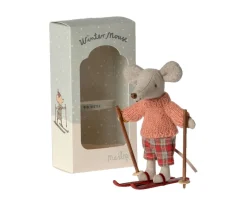 Ratón de Invierno con Set de Esquí Hermana Mayor