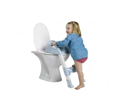 Reductor Baño con Escalón Kiddyloo Azul