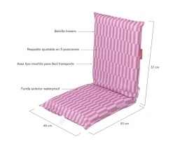 Respaldo Plegable Playa Rosa Blake