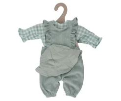 Ropita de Muñeca Cuadros Vichy Verde