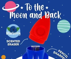 Sacapuntas con Goma Cohete Space