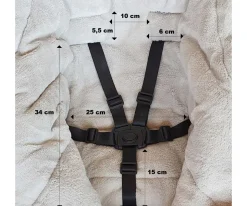 Saco Carro Bebé 3 en 1 Jibot Quiet Grey