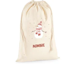 Saco Grande NOMBRE Personalizado Snowman