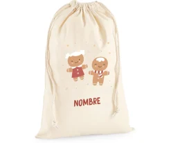 Saco Grande NOMBRE Personalizado Gingerbread Cookies