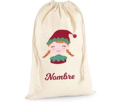 Saco Grande Personalizado para Regalos Elfa