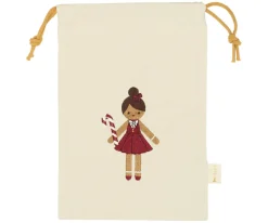 Saco Navidad Pequeño Gingerbread Girl Personalizable