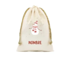 Saco Pequeño NOMBRE Personalizado Snowman