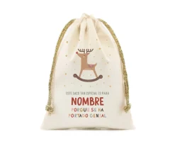 Saco Pequeño Personalizado Rudolph