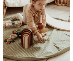 Saco Reversible Play & Go Noomad Classic Orgánico Cuadros Green