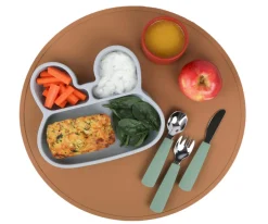 Salvamanteles Silicona Round Marrón