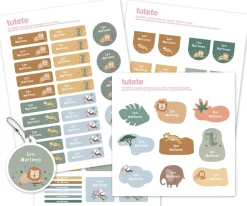 Sello Personalizado + Combinado Termo y Pegatinas Savannah