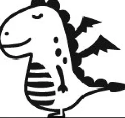 Sello Personalizado Dragón + Cinta Blanca para Ropa Oscura