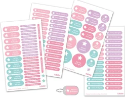 Sello Personalizado Gran Estrella + Combinado Termo y Pegatinas Rosa Estrella