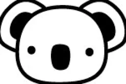 Sello Personalizado Koala + Cinta Blanca para Ropa Oscura